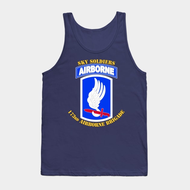 173rd Airborne Brigade Tank Top by MBK